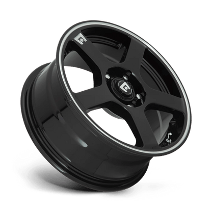 Motegi | MR116 FS5 | 16.0x7.00 | 5X112/5X114.3 | 40 | GLOSS BLACK W/ MACHINED FLANGE