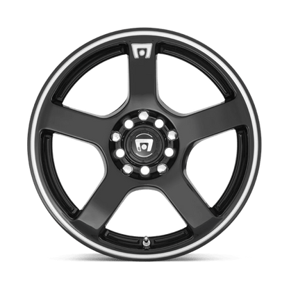 Motegi | MR116 FS5 | 18.0x8.00 | 5X105/5X114.3 | 45 | GLOSS BLACK W/ MACHINED FLANGE