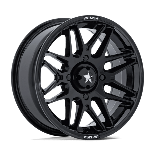 MSA Offroad Wheels | M52 RADAR UTV | 15.0x7.00 | 4X110 | 10 | GLOSS BLACK