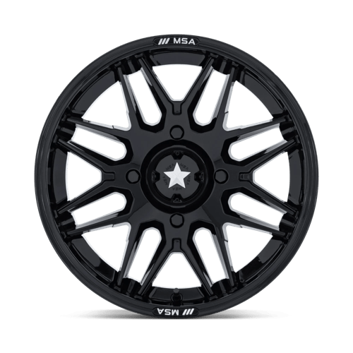 MSA Offroad Wheels | M52 RADAR UTV | 14.0x7.00 | 4X110 | -47 | GLOSS BLACK