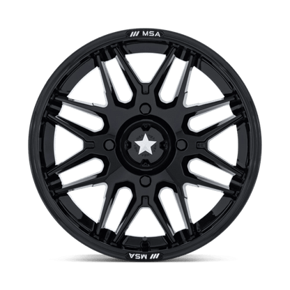 MSA Offroad Wheels | M52 RADAR UTV | 14.0x7.00 | 4X110 | -47 | GLOSS BLACK