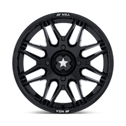 MSA Offroad Wheels | M52 RADAR UTV | 14.0x7.00 | 4X137 | 10 | GLOSS BLACK