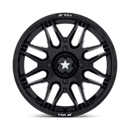 MSA Offroad Wheels | M52 RADAR UTV | 14.0x7.00 | 4X137 | 10 | GLOSS BLACK
