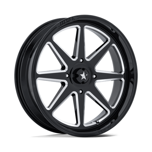 MSA Offroad Wheels | M54 SPARK UTV | 20.0x7.00 | 4X137 | 0 | GLOSS BLACK MILLED
