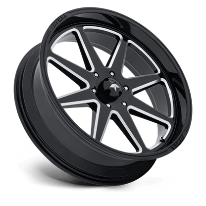 MSA Offroad Wheels | M54 SPARK UTV | 24.0x7.00 | 6X139.7 | 0 | GLOSS BLACK MILLED