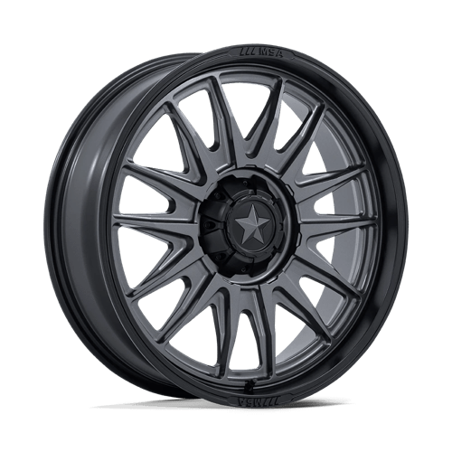 MSA Offroad Wheels | M55 COMMANDER UTV | 24.0x7.00 | 5X114.3 | 0 | MATTE GUNMETAL W/ M-BLK LIP
