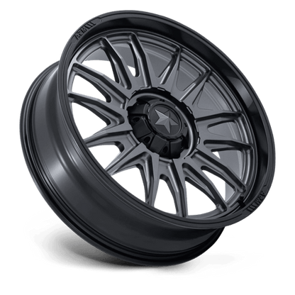 MSA Offroad Wheels | M55 COMMANDER UTV | 18.0x7.00 | 5X114.3 | 10 | MATTE GUNMETAL W/ M-BLK LIP
