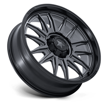 MSA Offroad Wheels | M55 COMMANDER UTV | 20.0x7.00 | 4X110 | 0 | MATTE GUNMETAL W/ M-BLK LIP