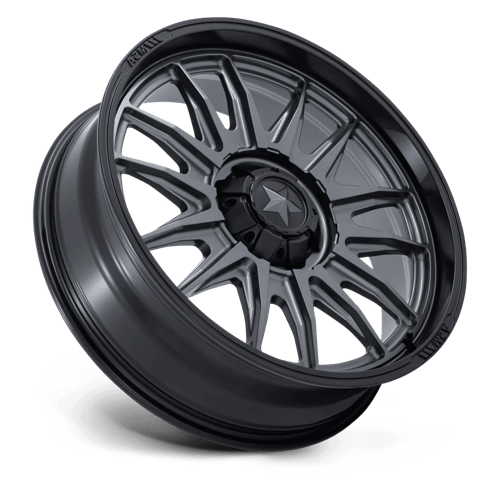 MSA Offroad Wheels | M55 COMMANDER UTV | 15.0x7.00 | 4X110 | 10 | MATTE GUNMETAL W/ M-BLK LIP