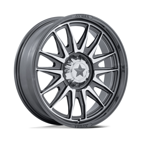MSA Offroad Wheels | M55 COMMANDER UTV | 15.0x7.00 | 5X114.3 | 10 | PLATINUM W/ MACHINED FACE