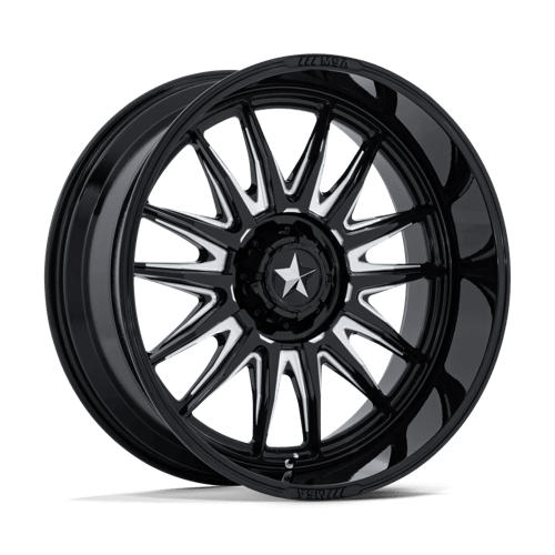 MSA Offroad Wheels | M55 COMMANDER UTV | 24.0x10.00 | 4X137/4X156 | -25 | GLOSS BLACK MILLED