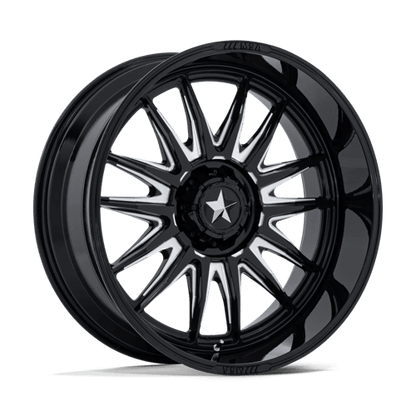 MSA Offroad Wheels | M55 COMMANDER UTV | 24.0x10.00 | 5X114.3 | -25 | GLOSS BLACK MILLED
