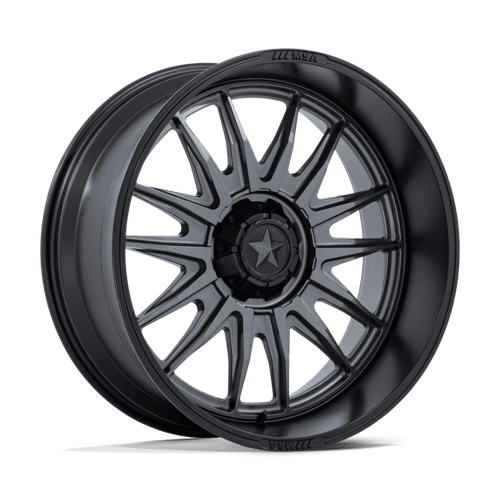 MSA Offroad Wheels | M55 COMMANDER UTV | 24.0x10.00 | 5X114.3 | -25 | MATTE GUNMETAL W/ M-BLK LIP