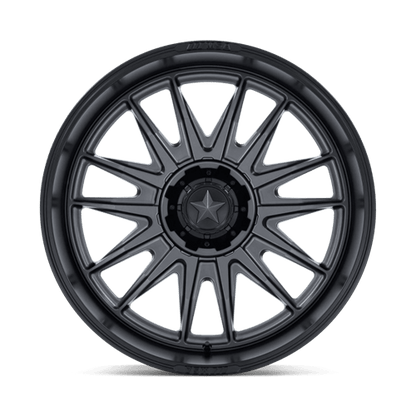 MSA Offroad Wheels | M55 COMMANDER UTV | 24.0x10.00 | 5X114.3 | -25 | MATTE GUNMETAL W/ M-BLK LIP