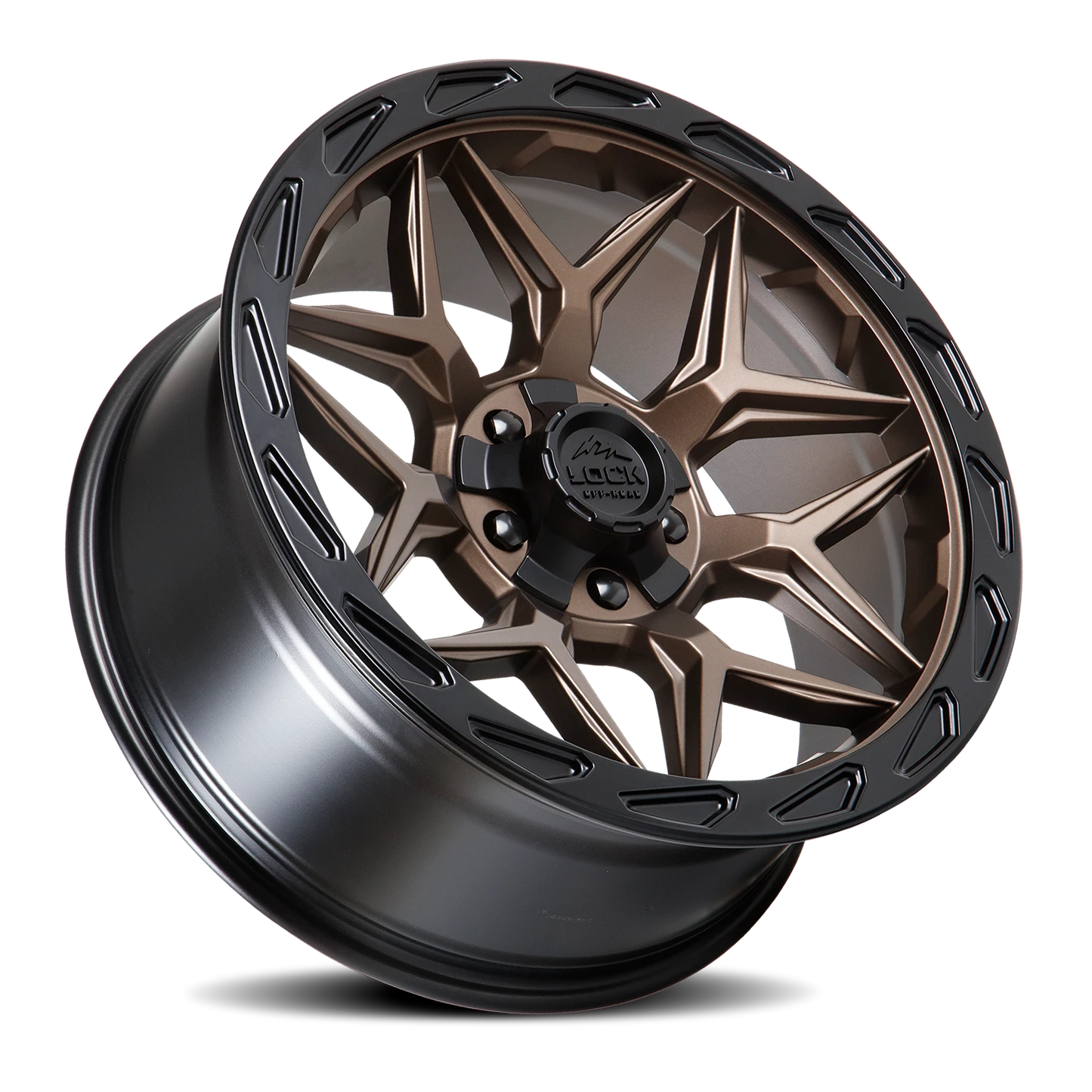 MATRIX | 20X10 | 8X165.1/8X170 | -18 | MATTE BRONZE W MATTE BLACK RING | MATRIX-2182MRMBR - Image 2