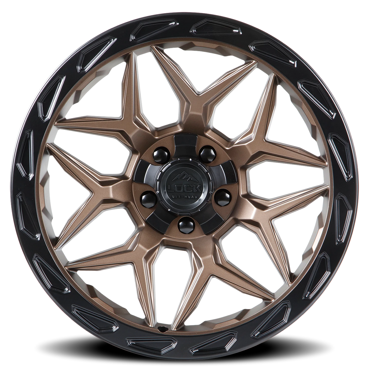 MATRIX | 20X10 | 8X165.1/8X170 | -18 | MATTE BRONZE W MATTE BLACK RING | MATRIX-2182MRMBR - Image 3