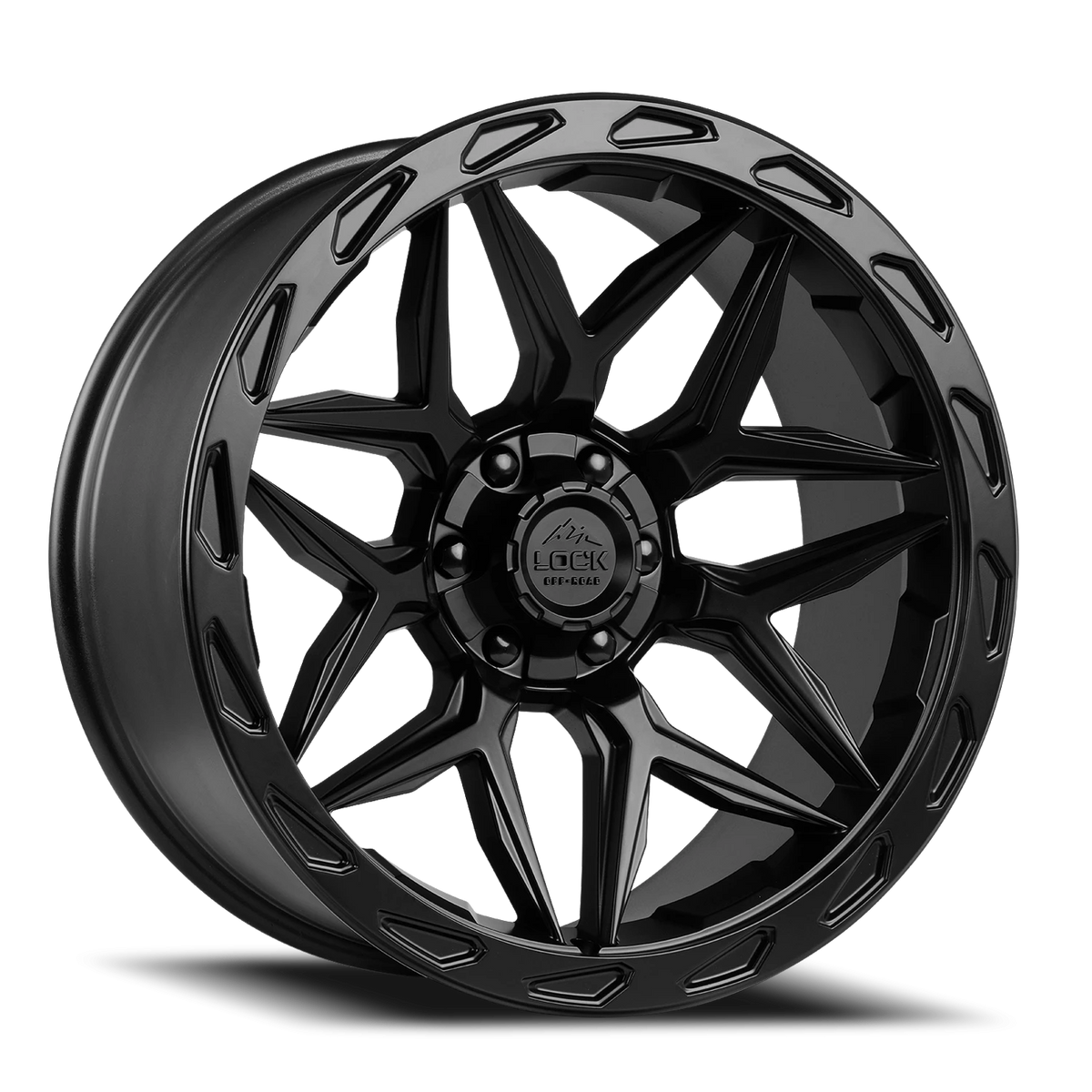 MATRIX | 20X10 | 8X165.1/8X170 | -18 | MATTE BLACK W MATTE BLACK RING | MATRIX-2182MB