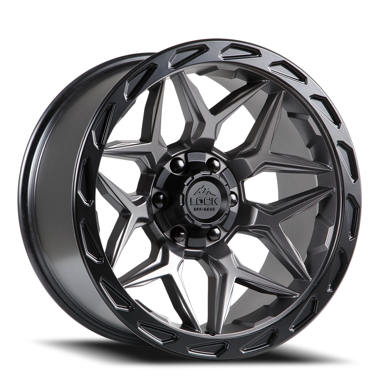 MATRIX | 17X9 | 5X127/5X139.7 | -12 | MATTE GREY W MATTE BLACK RING | MATRIX-7921MGMBR12N