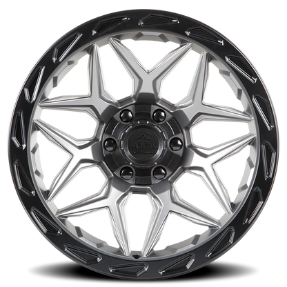 MATRIX | 17X9 | 6X135/6X139.7 | +0 | MATTE GREY W MATTE BLACK RING | MATRIX-7936MGMBR - Image 3