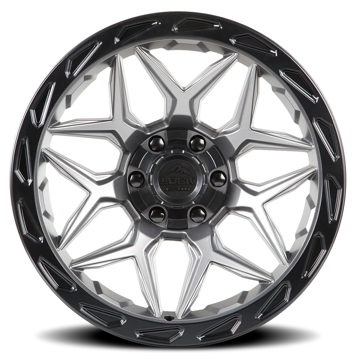 MATRIX | 20X10 | 8X165.1/8X170 | -18 | MATTE GREY W MATTE BLACK RING | MATRIX-2182MGMBR - Image 3