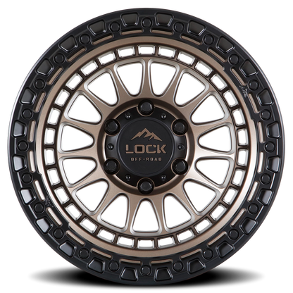 MOJAVE | 17X9 | 8X165.1 | -12 | MATTE BRONZE W MATTE BLACK RING | MOJAVE-7986MRMBR12N - Image 3
