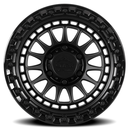MOJAVE | 17X8.5 | 5X127 | +25 | MATTE BLACK W GLOSS BLACK RING | MOJAVE-78557GB - Image 3
