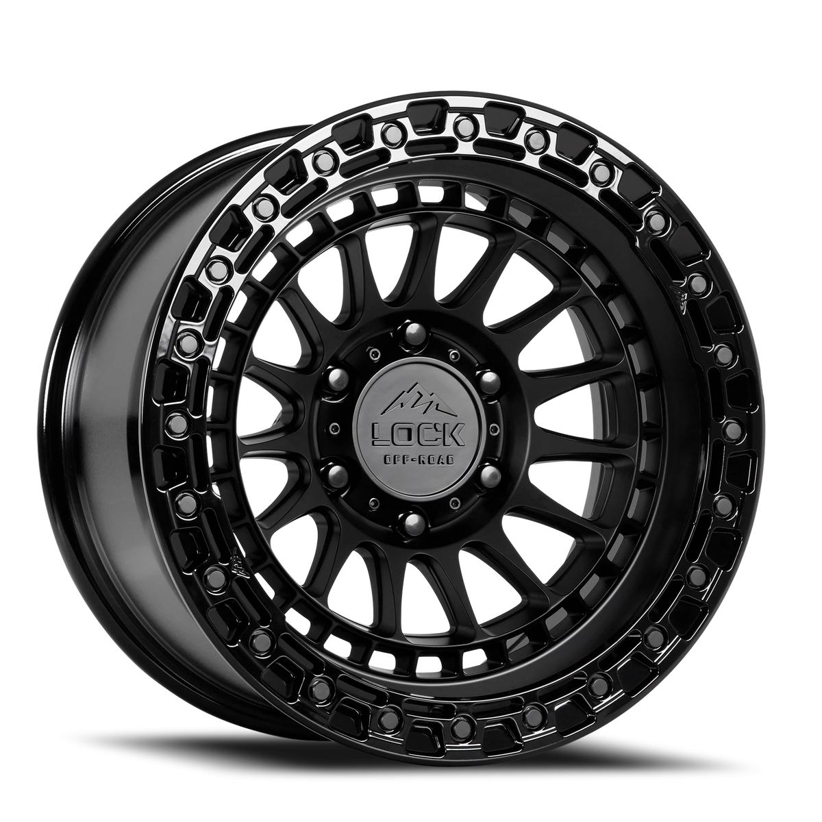 MOJAVE | 17X8.5 | 6X135 | +25 | MATTE BLACK W GLOSS BLACK RING | MOJAVE-78563GB