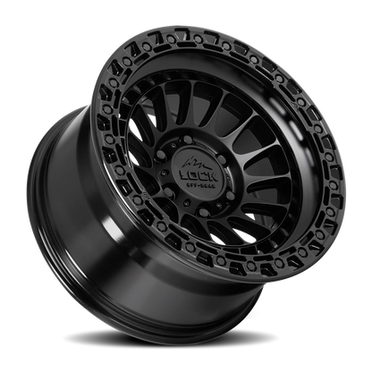 MOJAVE | 17X9 | 8X165.1 | -12 | MATTE BLACK W GLOSS BLACK RING | MOJAVE-7986GB12N - Image 2