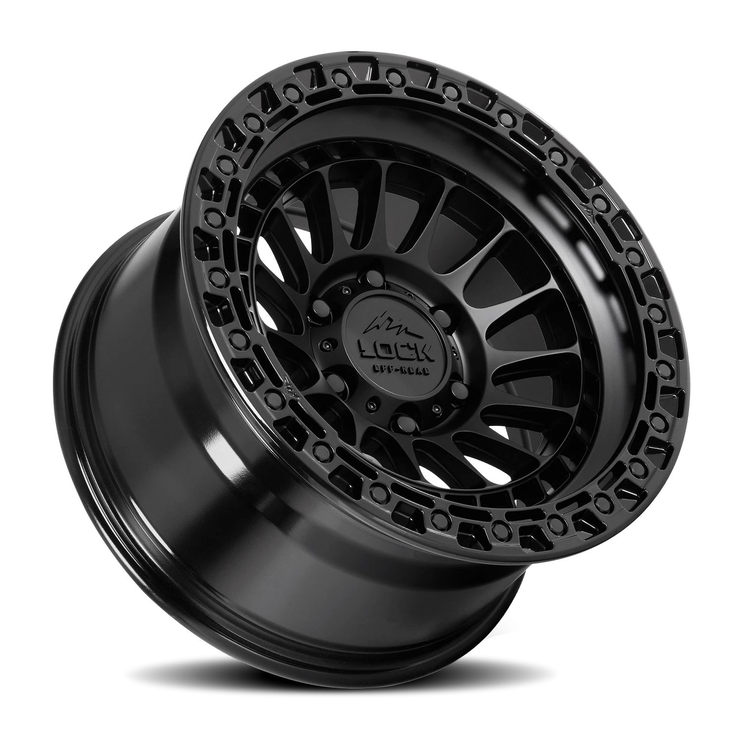 MOJAVE | 17X9 | 8X170 | +1 | MATTE BLACK W GLOSS BLACK RING | MOJAVE-7987GB - Image 2