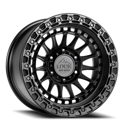 MOJAVE | 17X9 | 8X165.1 | -12 | MATTE BLACK W MATTE BLACK RING | MOJAVE-7986MB12N