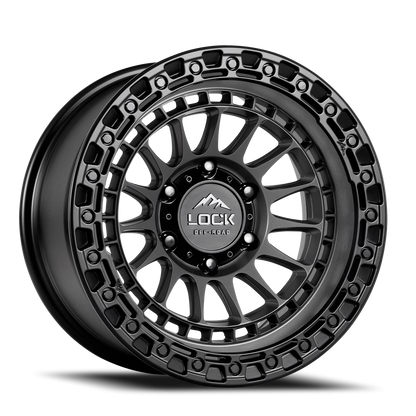 MOJAVE | 17X8.5 | 5X127 | +25 | MATTE GREY W MATTE BLACK RING | MOJAVE-78557MGMBR