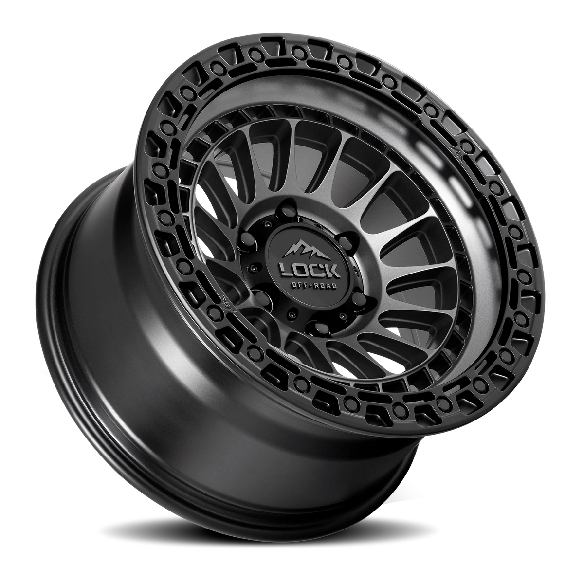MOJAVE | 17X8.5 | 5X127 | +25 | MATTE GREY W MATTE BLACK RING | MOJAVE-78557MGMBR - Image 2