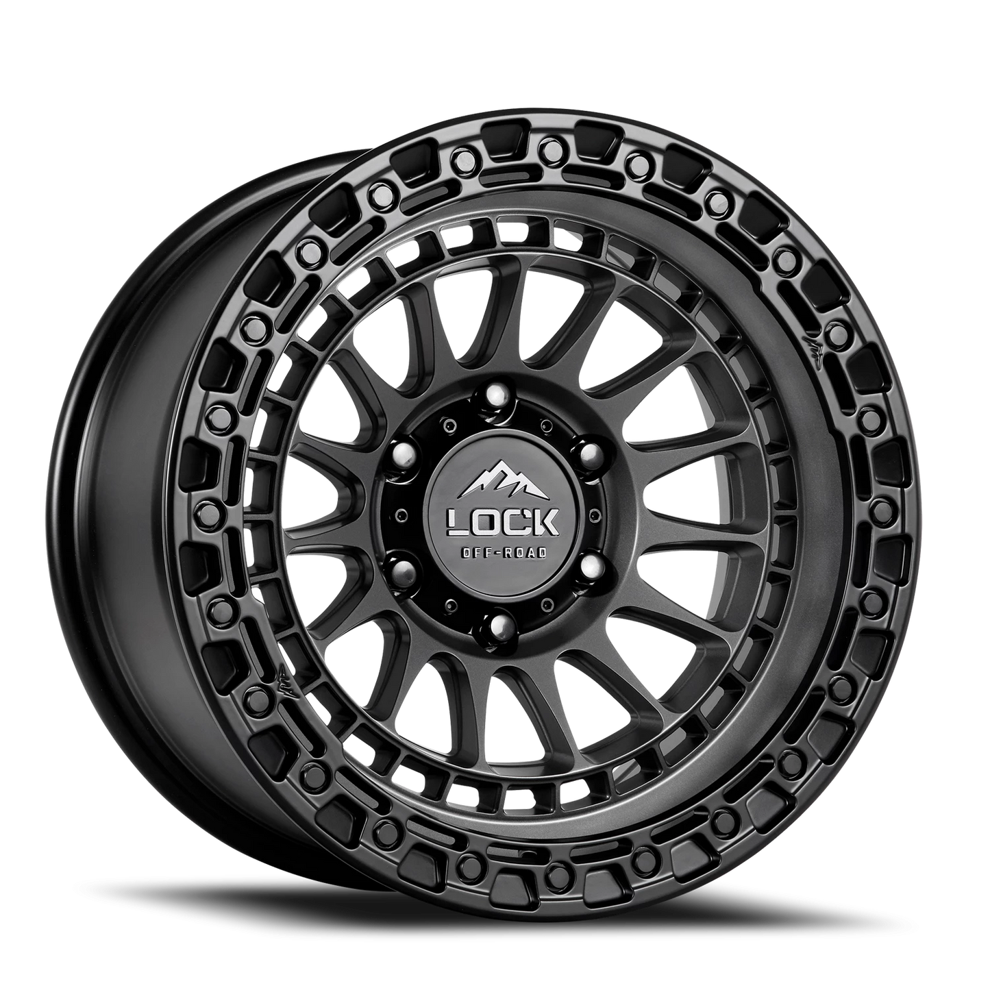 MOJAVE | 17X9 | 6X135 | +0 | MATTE GREY W MATTE BLACK RING | MOJAVE-7963MGMBR