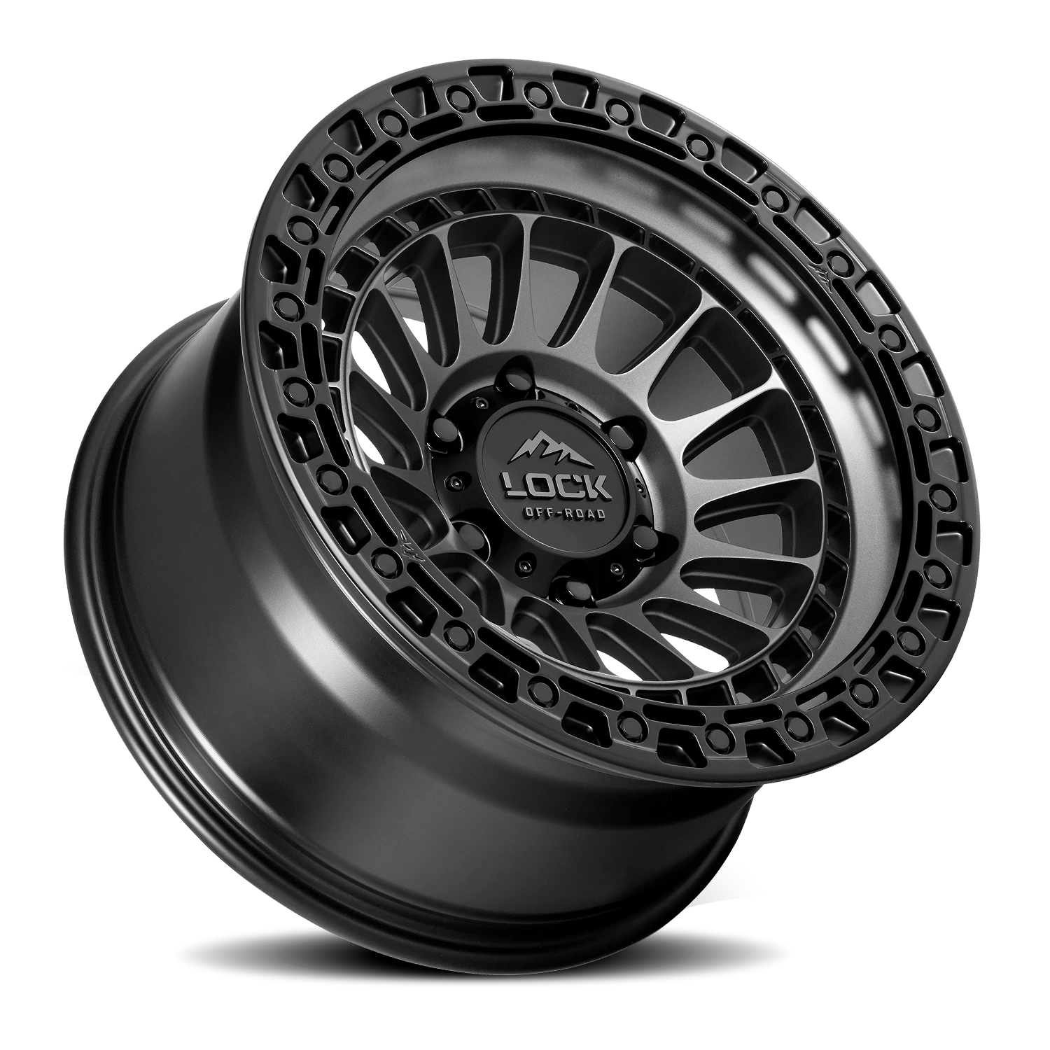MOJAVE | 17X9 | 8X170 | +1 | MATTE GREY W MATTE BLACK RING | MOJAVE-7987MGMBR - Image 2