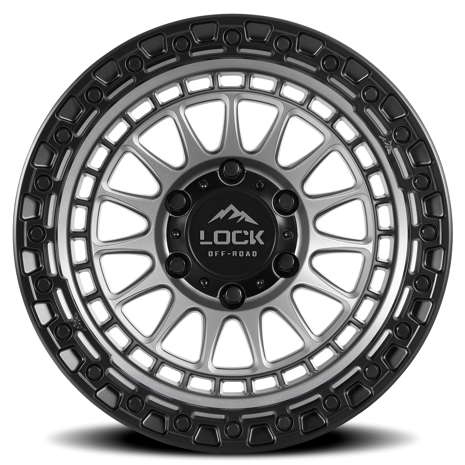 MOJAVE | 17X9 | 8X165.1 | -12 | MATTE GREY W MATTE BLACK RING | MOJAVE-7986MGMBR12N - Image 3