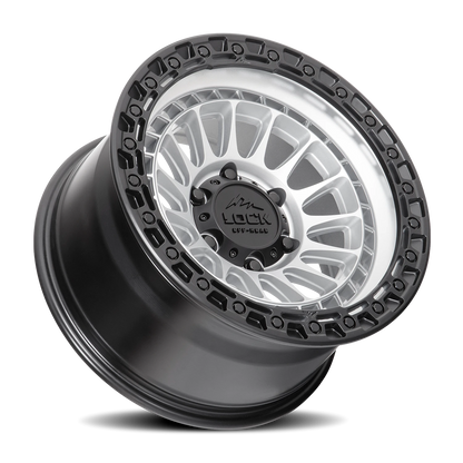 MOJAVE | 17X8.5 | 5X127 | +25 | MATTE SILVER WITH MATTE BLACK RING | MOJAVE-78557MSMBR - Image 2