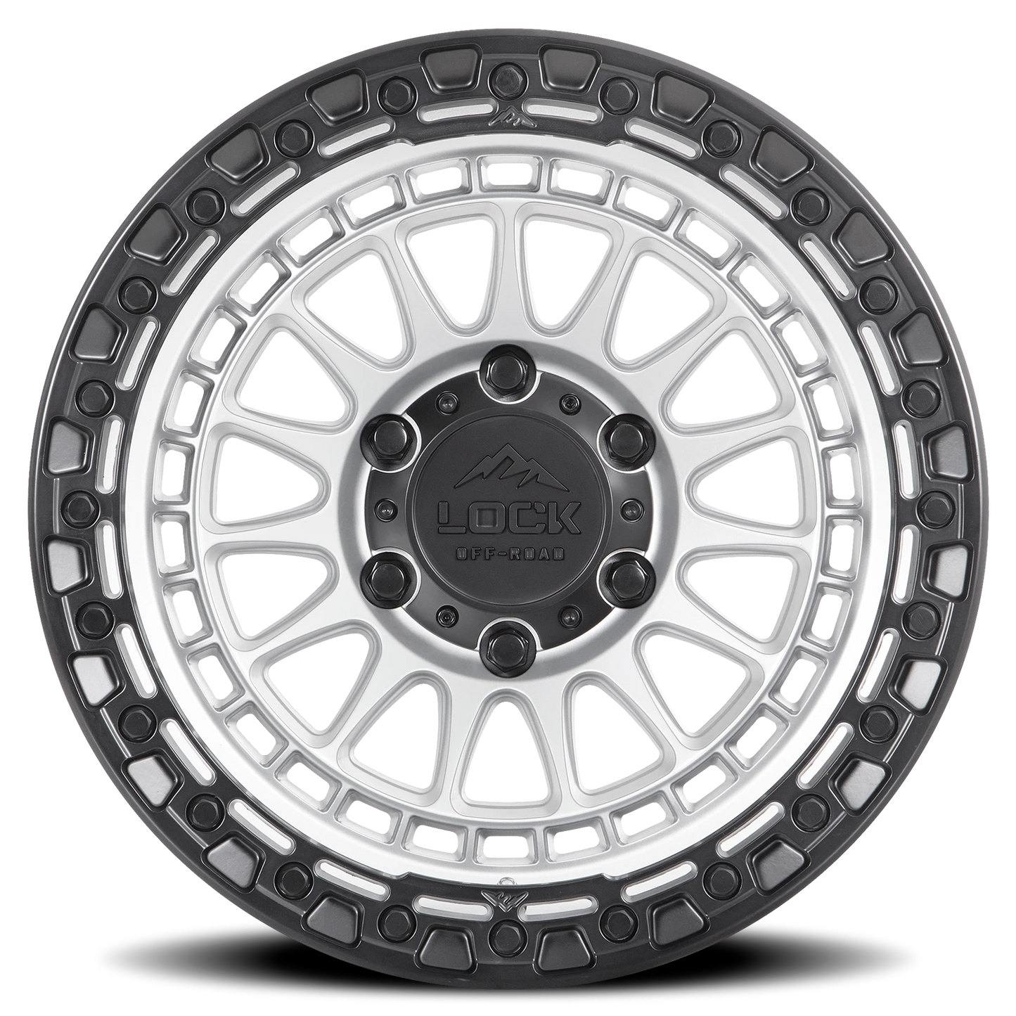 MOJAVE | 17X8.5 | 5X127 | +25 | MATTE SILVER WITH MATTE BLACK RING | MOJAVE-78557MSMBR - Image 3