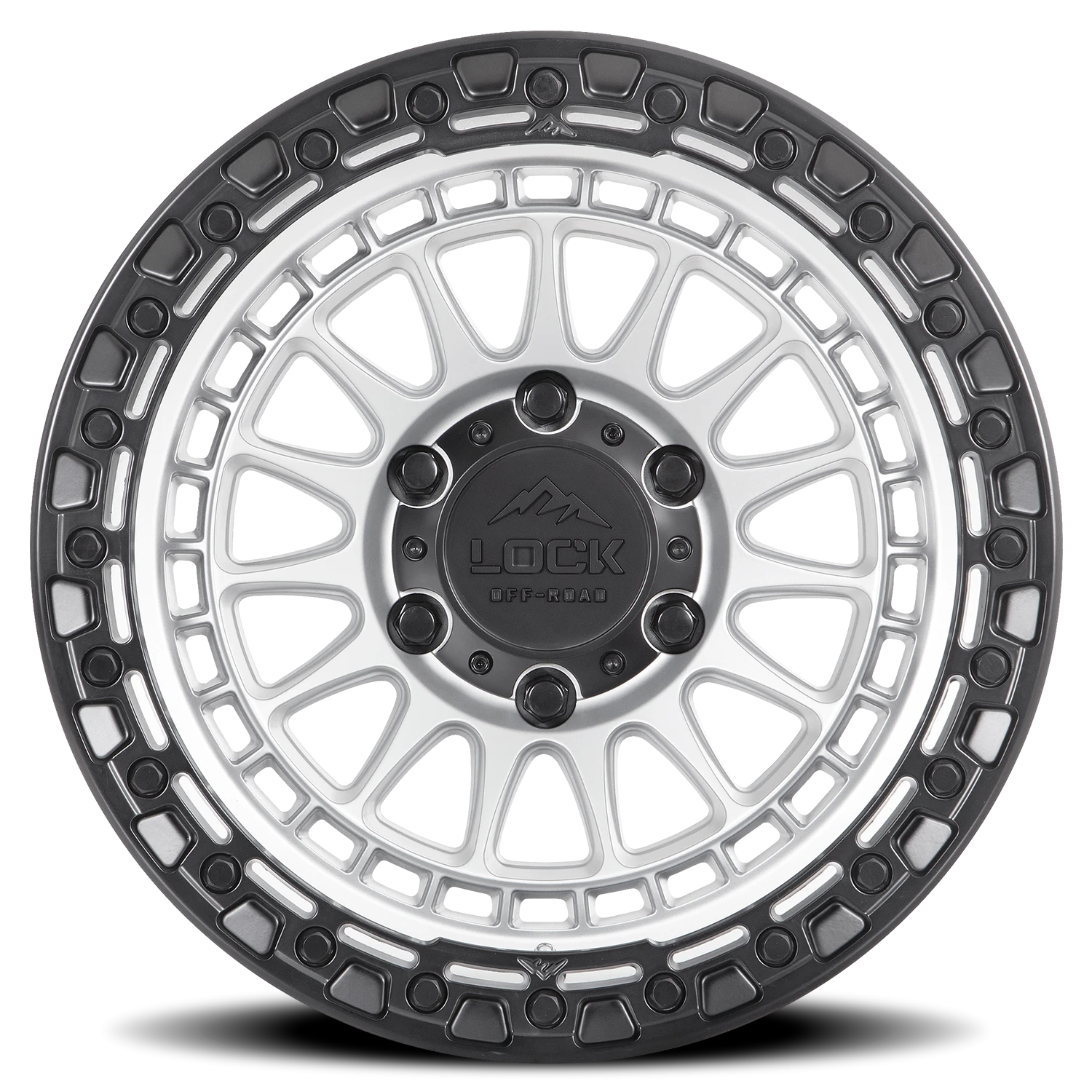 MOJAVE | 17X8.5 | 5X127 | +25 | MATTE SILVER WITH MATTE BLACK RING | MOJAVE-78557MSMBR - Image 3