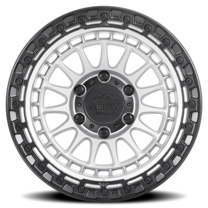 MOJAVE | 17X8.5 | 5X127 | +25 | MATTE SILVER WITH MATTE BLACK RING | MOJAVE-78557MSMBR - Image 3