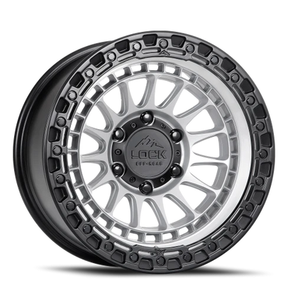 MOJAVE | 17X9 | 6X135 | +0 | MATTE SILVER WITH MATTE BLACK RING | MOJAVE-7963MSMBR