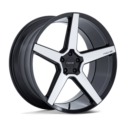 Niche 1PC | NC283 MODENA | 20.0x10.50 | 5X115 | 18 | GLOSS BLACK W/ MACHINED FACE