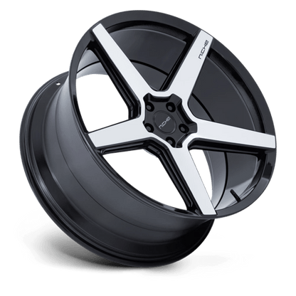 Niche 1PC | NC283 MODENA | 20.0x10.50 | 5X120 | 38 | GLOSS BLACK W/ MACHINED FACE