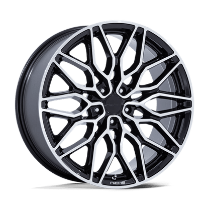 Niche 1PC | NC277 CALABRIA 5 | 22.0x9.00 | 5X112 | 20 | GLOSS BLACK MACHINED