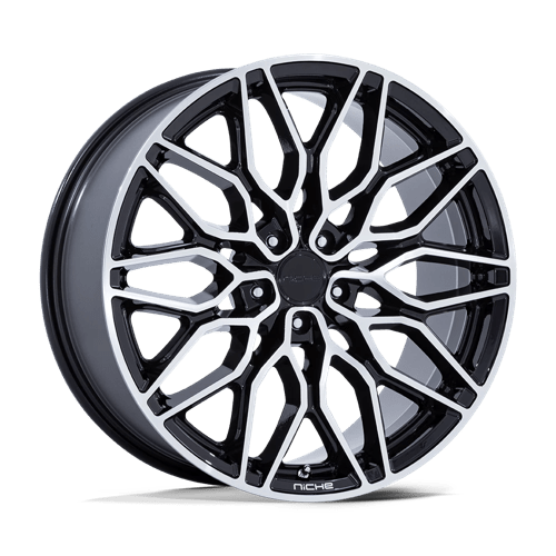 Niche 1PC | NC277 CALABRIA 5 | 22.0x9.00 | 5X120 | 27 | GLOSS BLACK MACHINED