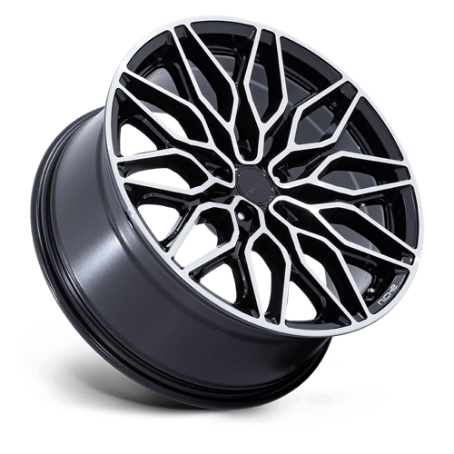 Niche 1PC | NC277 CALABRIA 5 | 22.0x9.00 | 5X120 | 27 | GLOSS BLACK MACHINED