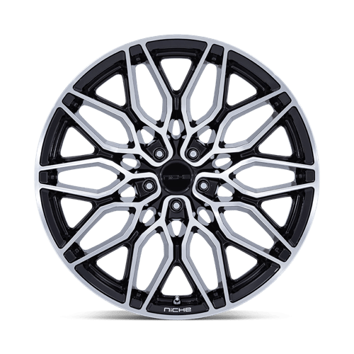 Niche 1PC | NC277 CALABRIA 5 | 22.0x9.00 | 5X120 | 27 | GLOSS BLACK MACHINED