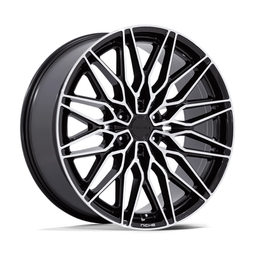 Niche 1PC | NC278 CALABRIA 6 | 22.0x9.50 | 6X135 | 30 | GLOSS BLACK W/ MACHINED