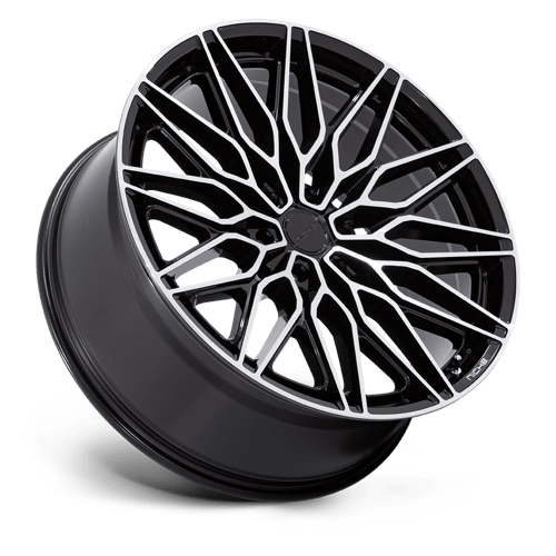 Niche 1PC | NC278 CALABRIA 6 | 22.0x9.50 | 6X135 | 30 | GLOSS BLACK W/ MACHINED