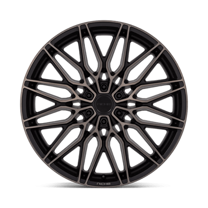 Niche 1PC | NC278 CALABRIA 6 | 20.0x9.50 | 6X139.7 | 30 | MATTE BLACK MACHINED DARK TINT