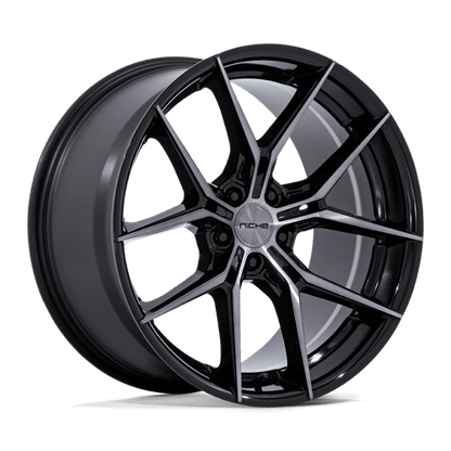 Niche 1PC | NC279 PRODIGY 5 | 19.0x8.50 | 5X100 | 35 | GLOSS BLACK DARK TINTED CLEAR